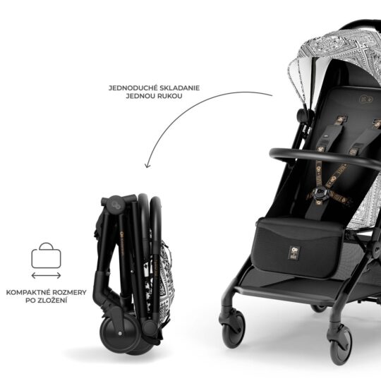 KINDERKRAFT Kočík športový Pilot 2 Lunar Black Bizuu