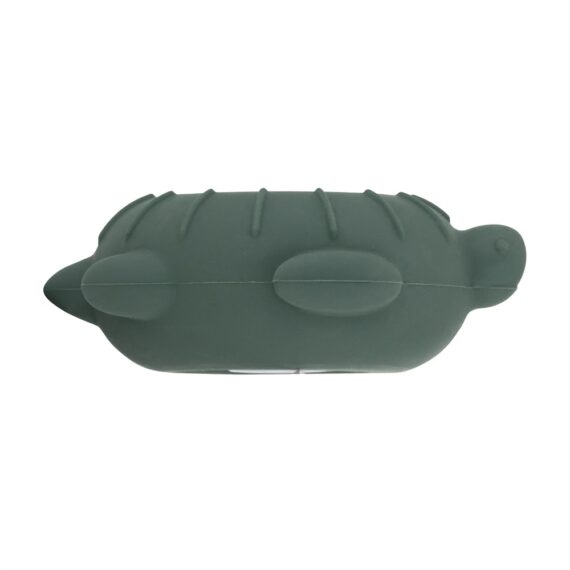 PETITE&MARS Teplomer silikónový digitálny do vody Turtle Terry Misty Green 0m+