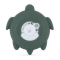 PETITE&MARS Teplomer silikónový digitálny do vody Turtle Terry Misty Green 0m+