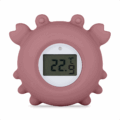 PETITE&MARS Teplomer silikónový digitálny do vody Crab Caleb Dusty Rose 0m+