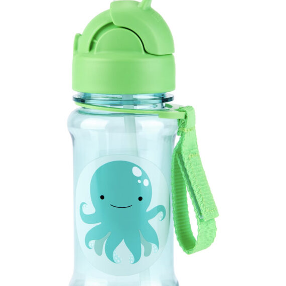 SKIP HOP Zoo tritan Fľaša so slamkou 355ml Chobotnica 12m+