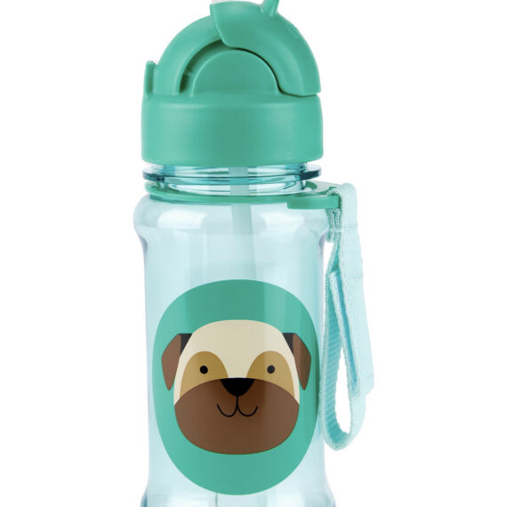 SKIP HOP Zoo tritan Fľaša so slamkou 355ml Mopslík 12m+