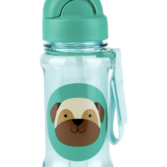 SKIP HOP Zoo tritan Fľaša so slamkou 355ml Mopslík 12m+