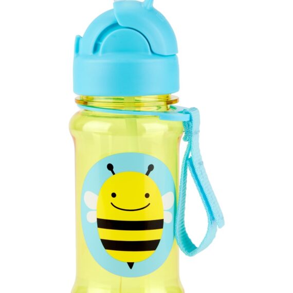 SKIP HOP Zoo tritan Fľaša so slamkou 355ml Včielka 12m+