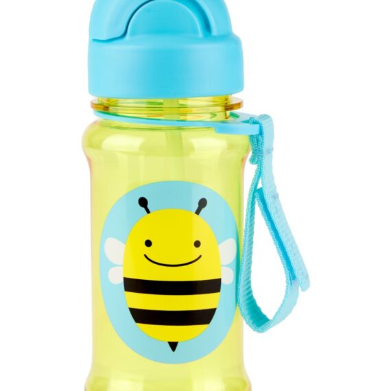 SKIP HOP Zoo tritan Fľaša so slamkou 355ml Včielka 12m+
