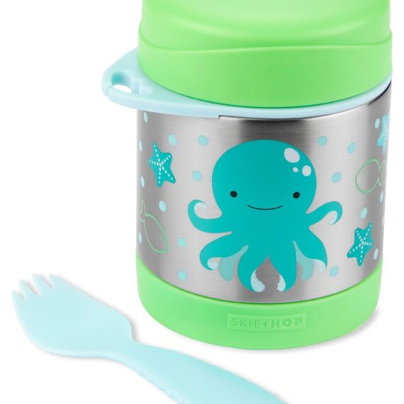 SKIP HOP Zoo Termoska na jedlo s lyžičko/vidličkou Chobotnica 325 ml, 3+