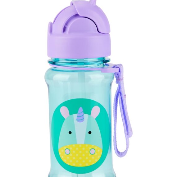 SKIP HOP Zoo tritan Fľaša so slamkou 355ml Jednorožec 12m+