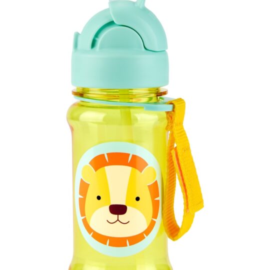 SKIP HOP Zoo tritan Fľaša so slamkou 355ml Lev 12m+