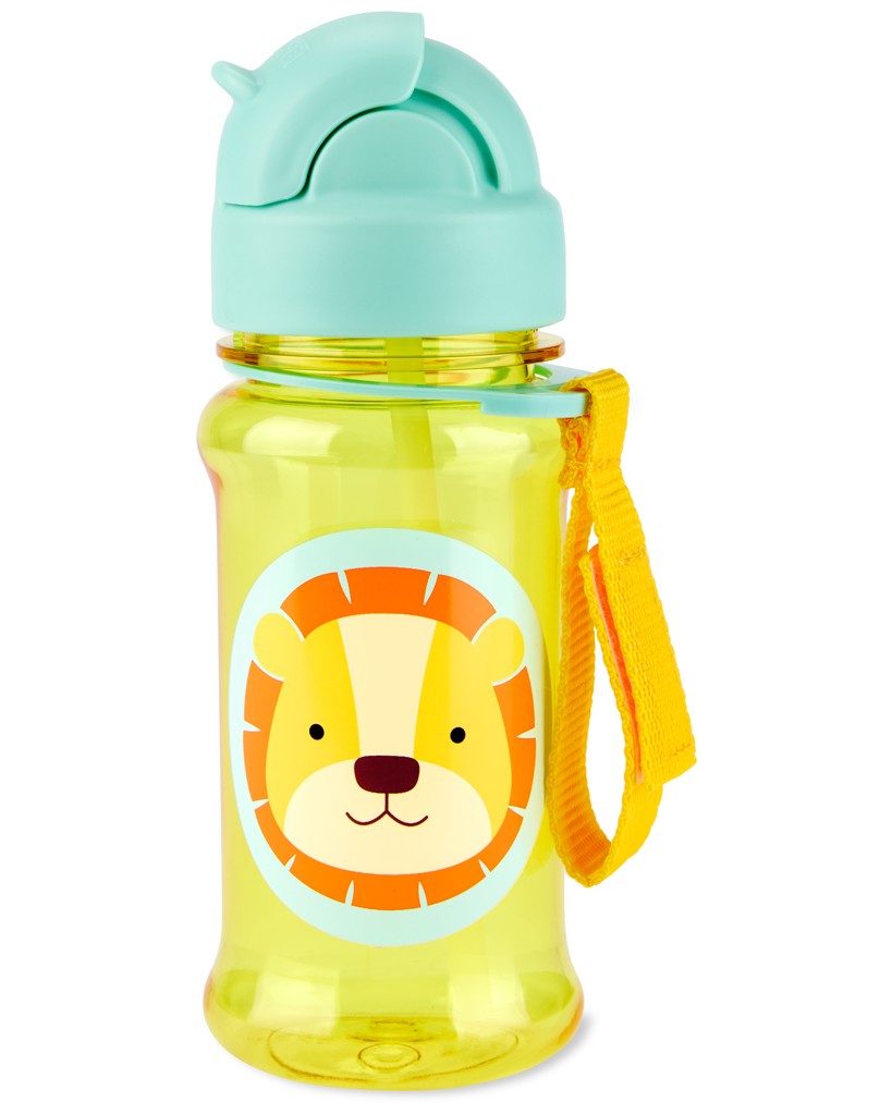 SKIP HOP Zoo tritan Fľaša so slamkou 355ml Lev 12m+
