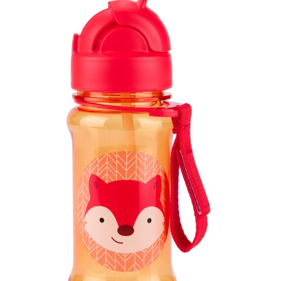 SKIP HOP Zoo tritan Fľaša so slamkou 355ml Líška 12m+