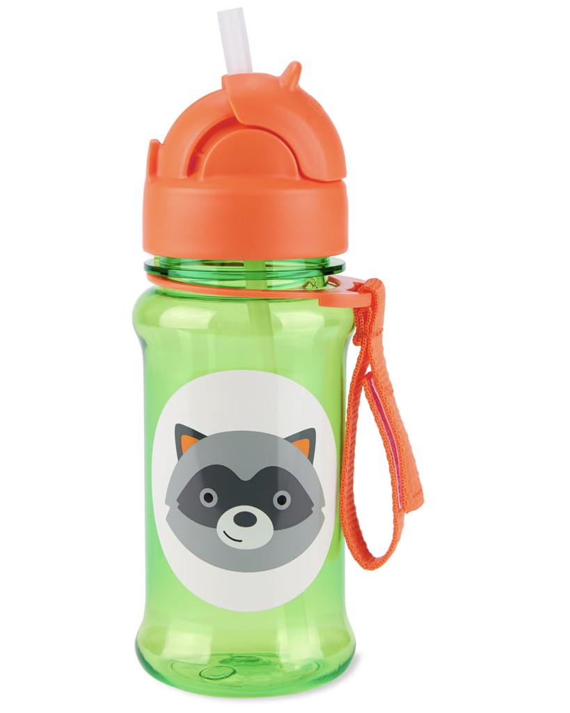 SKIP HOP Zoo tritan Fľaša so slamkou 355ml Medvedík čistotný 12m+