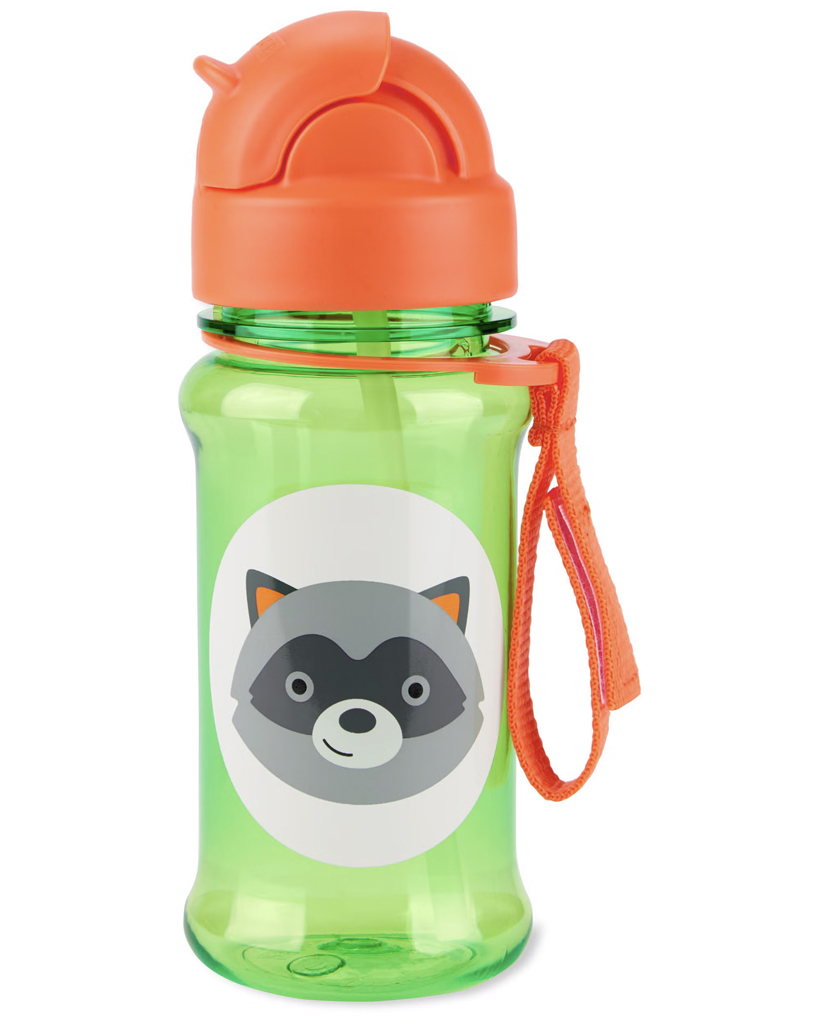 SKIP HOP Zoo tritan Fľaša so slamkou 355ml Medvedík čistotný 12m+