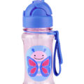 SKIP HOP Zoo tritan Fľaša so slamkou 355ml Motýlik 12m+