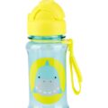 SKIP HOP Zoo tritan Fľaša so slamkou 355ml Žralok 12m+
