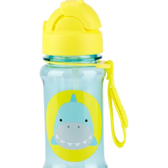 SKIP HOP Zoo tritan Fľaša so slamkou 355ml Žralok 12m+
