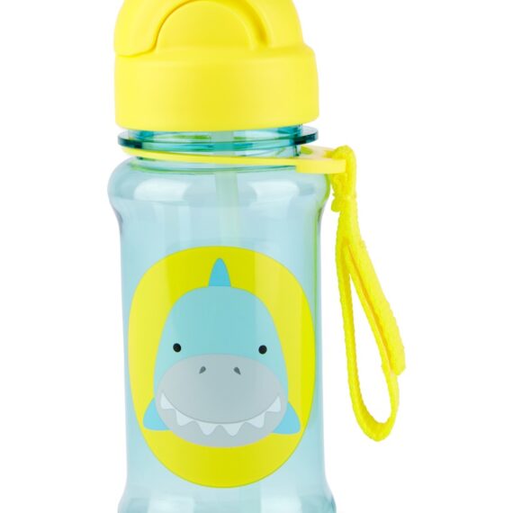 SKIP HOP Zoo tritan Fľaša so slamkou 355ml Žralok 12m+