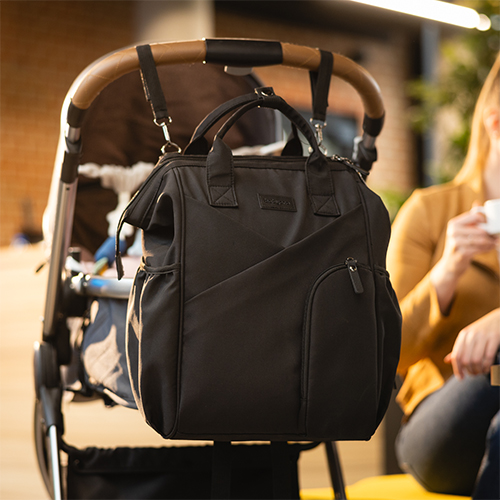 BABYONO Taška prebaľovacia/batoh Modern Style black