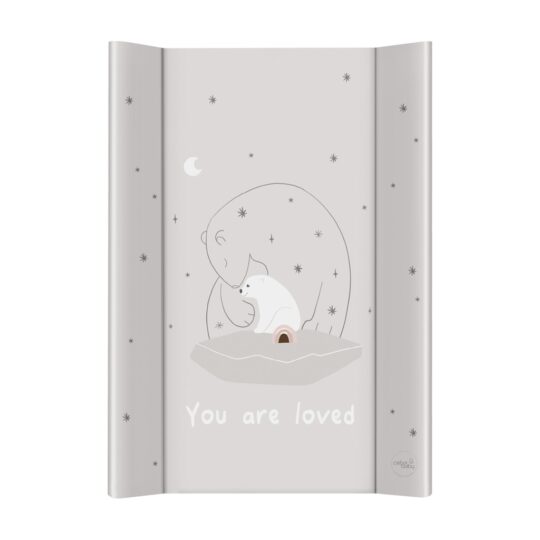 CEBA BABY Podložka prebaľovacia 2-hranná s pevnou doskou (50x70) Basic Polar Bears