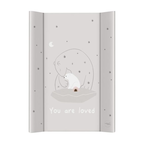 CEBA BABY Podložka prebaľovacia 2-hranná s pevnou doskou (50x70) Basic Polar Bears