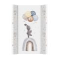 CEBA BABY Podložka prebaľovacia 2-hranná s pevnou doskou (50x70) Basic Rainbow Walk