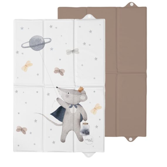 CEBA BABY Podložka prebaľovacia cestovná (60x40) Basic Cosmic Mouse