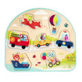 B.TOYS Puzzle drevené s úchytmi Dopravné prostriedky