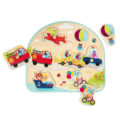 B.TOYS Puzzle drevené s úchytmi Dopravné prostriedky