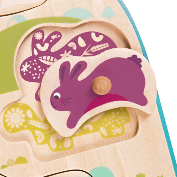 B.TOYS Puzzle drevené s úchytmi Farma