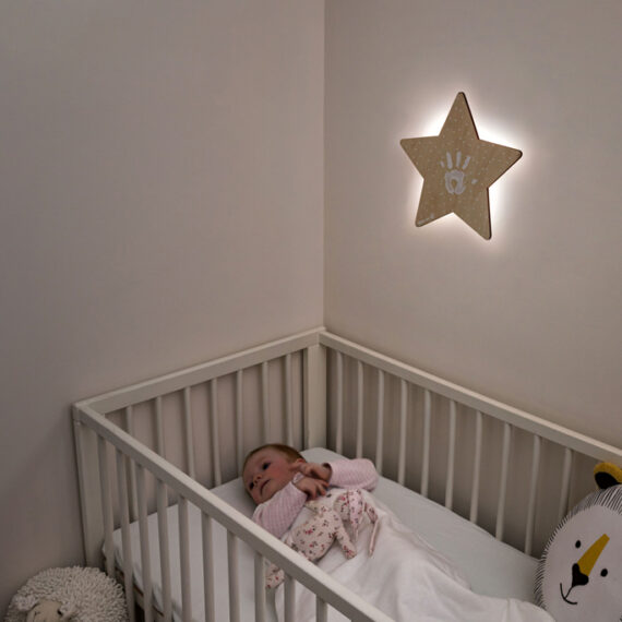 BABY ART Svetielko hviezdička Wall Light with imprint