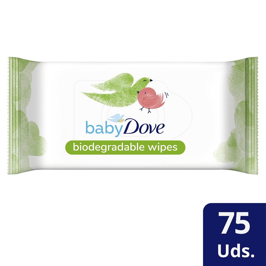 BABY DOVE Biodegradable (rozložitelné) vlhčené ubrousky 75 ks