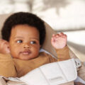 BABYBJÖRN Lehátko Balance Soft Woven Beige/ grey Jersey, svetlá konštrukcia
