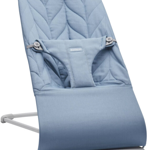 BABYBJÖRN Lehátko Bliss Blue cotton Petal, svetlá šedá konštrukcia