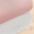 BABYBJÖRN Lehátko Bliss Dusty pink cotton Petal, svetlá šedá konštrukcia
