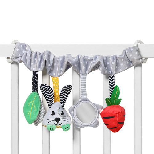 BABYONO Hračka závesná multifunkčná Carrot and Hop