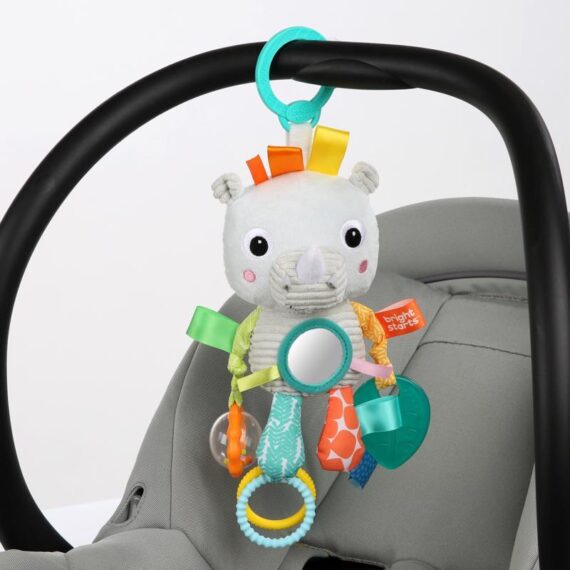 BRIGHT STARTS Hračka na C krúžku Playful Pals nosorožec 0m+