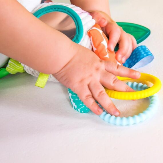 BRIGHT STARTS Hračka na C krúžku Playful Pals nosorožec 0m+
