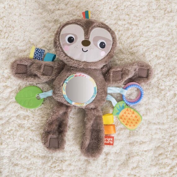 BRIGHT STARTS Hračka plyšová závesná Slingin’ Sloth Travel Buddy 0m+