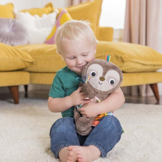 BRIGHT STARTS Hračka plyšová závesná Slingin’ Sloth Travel Buddy 0m+