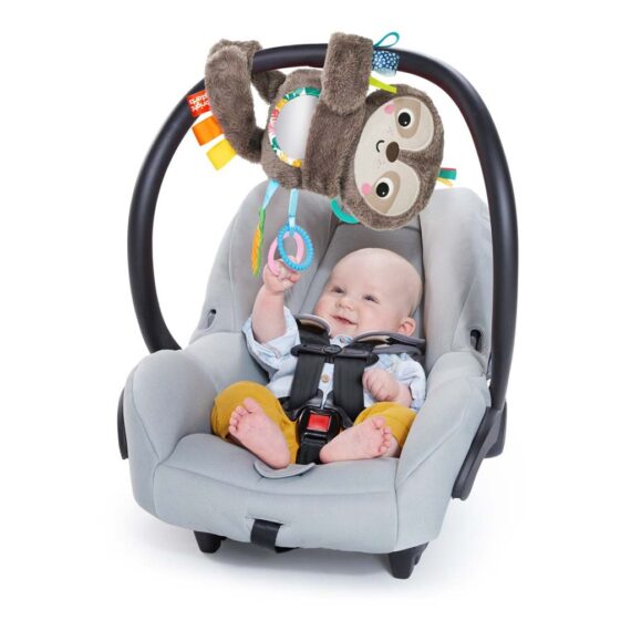 BRIGHT STARTS Hračka plyšová závesná Slingin’ Sloth Travel Buddy 0m+
