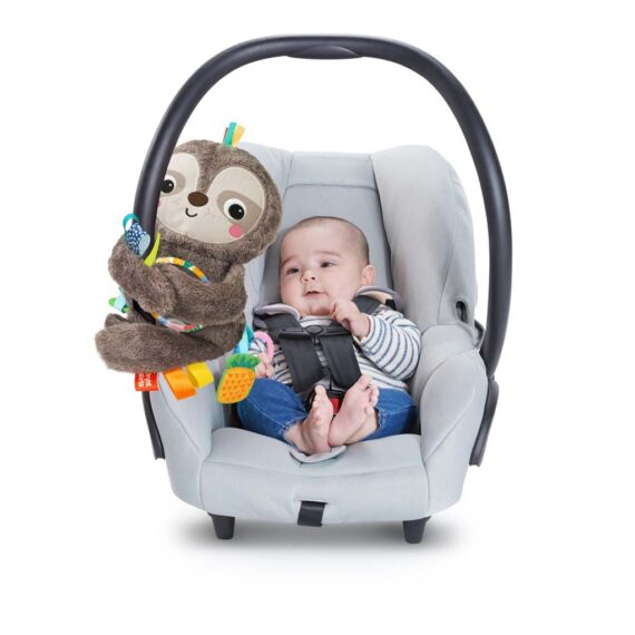 BRIGHT STARTS Hračka plyšová závesná Slingin’ Sloth Travel Buddy 0m+
