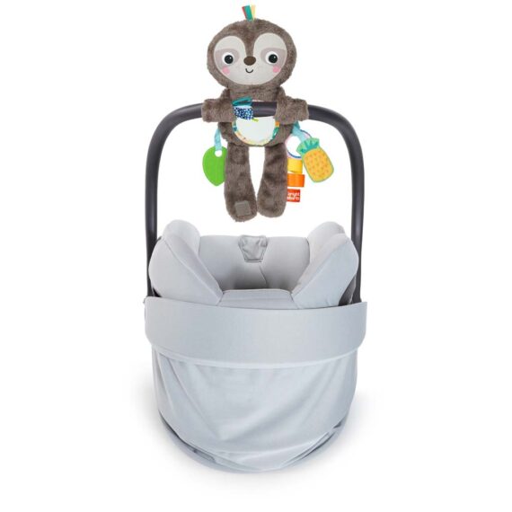 BRIGHT STARTS Hračka plyšová závesná Slingin’ Sloth Travel Buddy 0m+