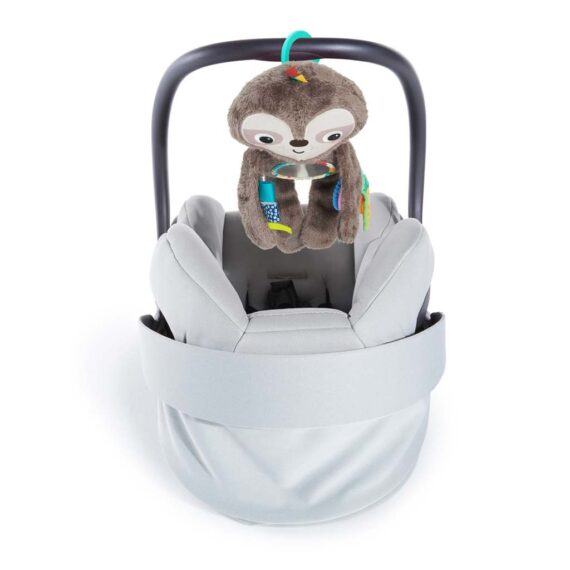 BRIGHT STARTS Hračka plyšová závesná Slingin’ Sloth Travel Buddy 0m+