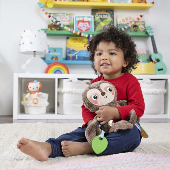 BRIGHT STARTS Hračka plyšová závesná Slingin’ Sloth Travel Buddy 0m+