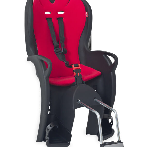 HAMAX Cyklosedačka s uzamykateľnym zámkom Kiss black/red