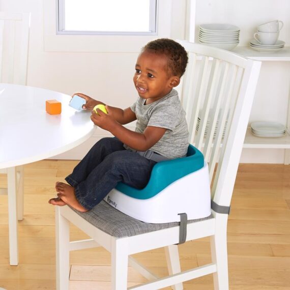 INGENUITY Podsedák na jedálenskú stoličku SmartClean Toddler – Peacock Blue 2r+ do 15 kg