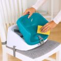 INGENUITY Podsedák na jedálenskú stoličku SmartClean Toddler – Peacock Blue 2r+ do 15 kg