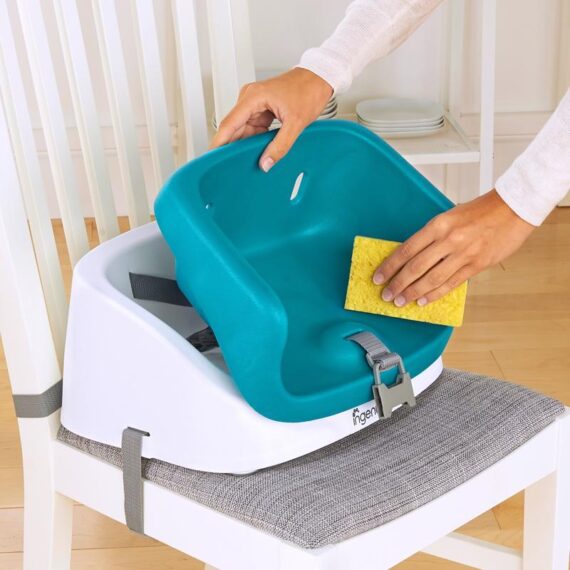 INGENUITY Podsedák na jedálenskú stoličku SmartClean Toddler – Peacock Blue 2r+ do 15 kg