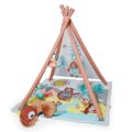 SKIP HOP Deka na hranie 4 hračky, vankúšik Camping Cubs 0m+