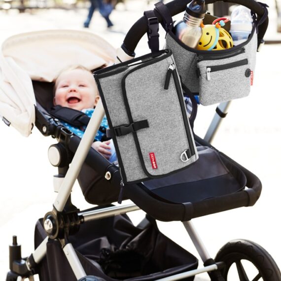 SKIP HOP Organizér na kočík 2v1 šedý