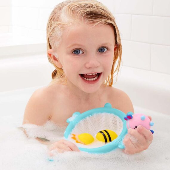 SKIP HOP Zoo Hračky do vody set 4 ks Scoop&Catch 12m+